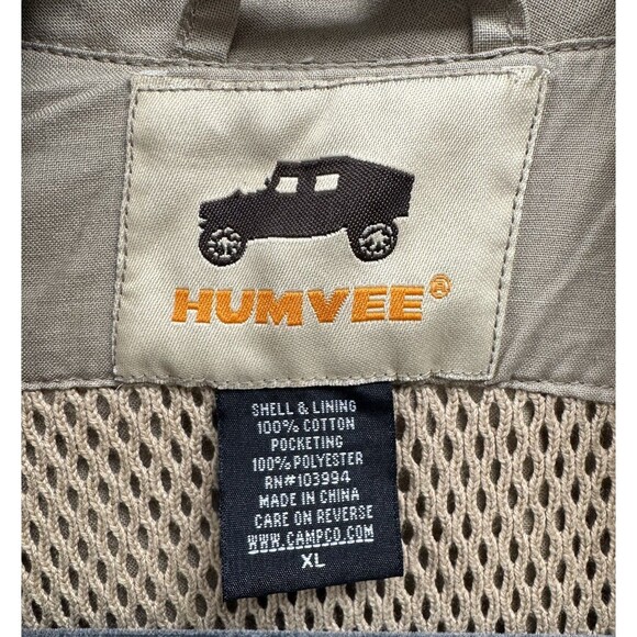 Humvee Size XL Outdoor Shooting Fishing Vest Many Pockets Front Zipper Closure - Picture 9 of 10